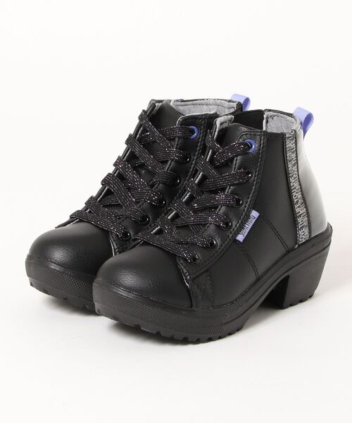 EDWIN（エドウィン）の「《EDWIN》SOMETHING SOM-3201（ブーツ・キッズ・ブラック/ホワイト・22.0cm/23.0cm/21.0cm/20.0cm）」の2枚目の写真