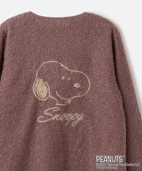 PEANUTS(ピーナッツ)の「【ピーナッツ/PEANUTS】SNOOPYボアジャケット(ダウンジャケット/コート・レディース・ネイビー/ベージュ/ピンク・3L/LL/L/M)」の9枚目の写真