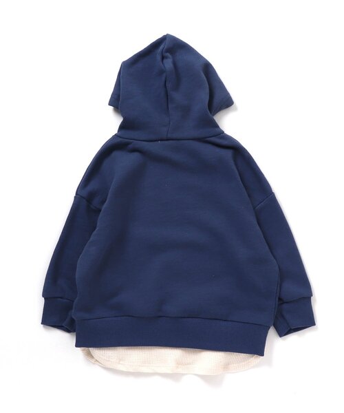 BREEZE（ブリーズ）の「WEB限定 レイヤード風パーカー（パーカー・キッズ・ブラウン/ピンク/ブルー/グリーン/グレー/ベージュ/チャコール/レッド・130/120/100/110/80/140/90）」の18枚目の写真