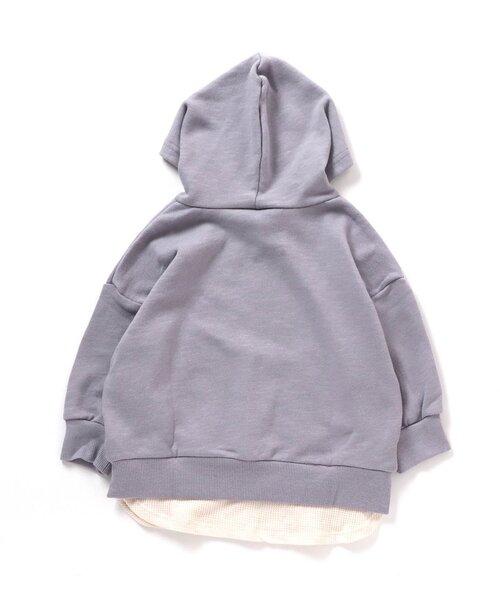BREEZE（ブリーズ）の「WEB限定 レイヤード風パーカー（パーカー・キッズ・ブラウン/ピンク/ブルー/グリーン/グレー/ベージュ/チャコール/レッド・130/120/100/110/80/140/90）」の13枚目の写真