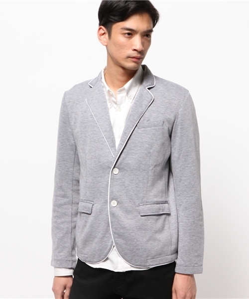 WEGO(ウィゴー)の「WEGO/ポンチテーラードジャケット(テーラードジャケット・メンズ・ブラック/ダークグレー/ネイビー・MEDIUM/LARGE)」の4枚目の写真