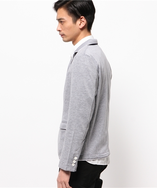 WEGO(ウィゴー)の「WEGO/ポンチテーラードジャケット(テーラードジャケット・メンズ・ブラック/ダークグレー/ネイビー・MEDIUM/LARGE)」の5枚目の写真