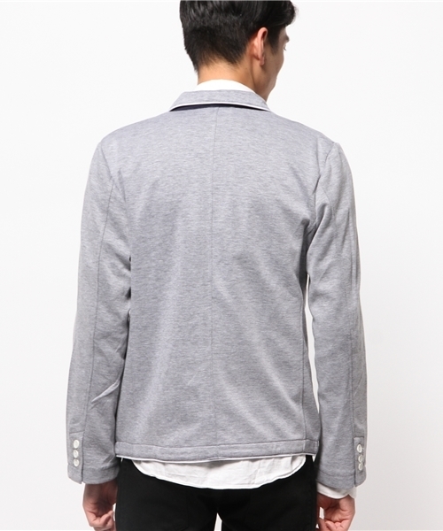 WEGO(ウィゴー)の「WEGO/ポンチテーラードジャケット(テーラードジャケット・メンズ・ブラック/ダークグレー/ネイビー・MEDIUM/LARGE)」の6枚目の写真