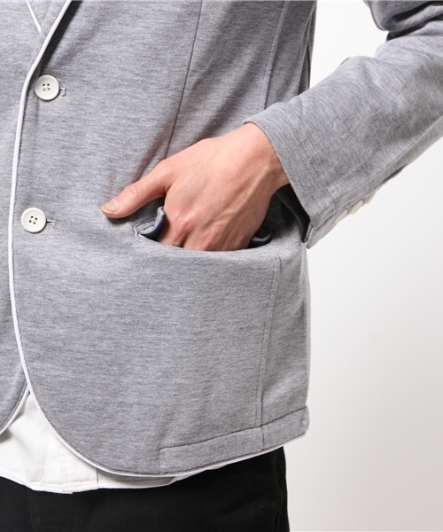 WEGO(ウィゴー)の「WEGO/ポンチテーラードジャケット(テーラードジャケット・メンズ・ブラック/ダークグレー/ネイビー・MEDIUM/LARGE)」の11枚目の写真