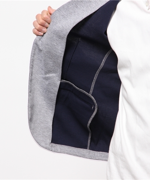 WEGO(ウィゴー)の「WEGO/ポンチテーラードジャケット(テーラードジャケット・メンズ・ブラック/ダークグレー/ネイビー・MEDIUM/LARGE)」の14枚目の写真