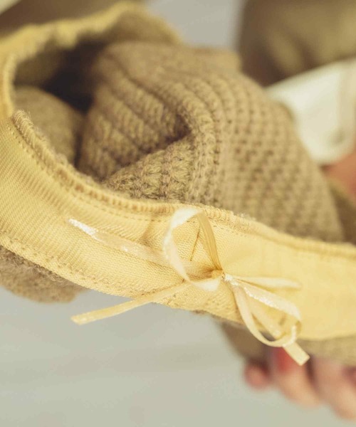 paravion（パラビオン）の「K/ニットベレー帽（ハンチング/ベレー帽・レディース・アイボリー/ブラック/ベージュ・ONESIZE）」の22枚目の写真