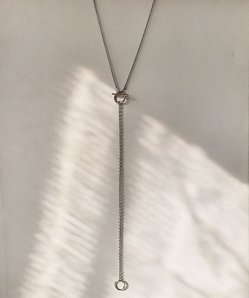 CEMONEMO(セモネモ)の「3way Yシェイプ コンビチェーン ロングネックレス(ネックレス・レディース・シルバー/ゴールド・FREE)」の9枚目の写真