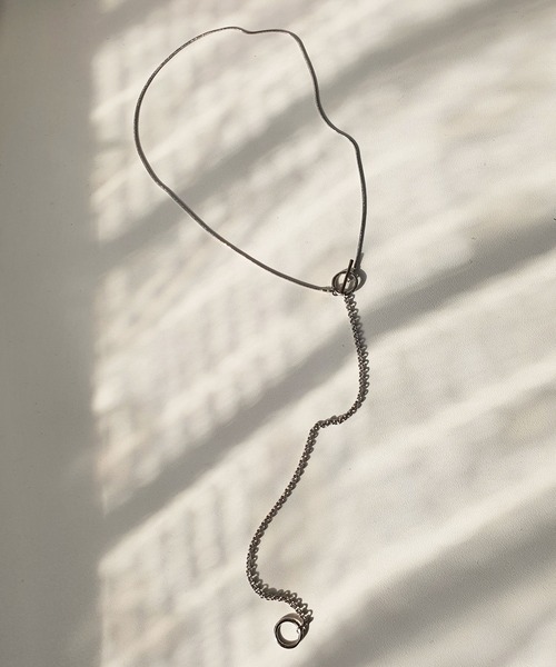 CEMONEMO(セモネモ)の「3way Yシェイプ コンビチェーン ロングネックレス(ネックレス・レディース・シルバー/ゴールド・FREE)」の11枚目の写真