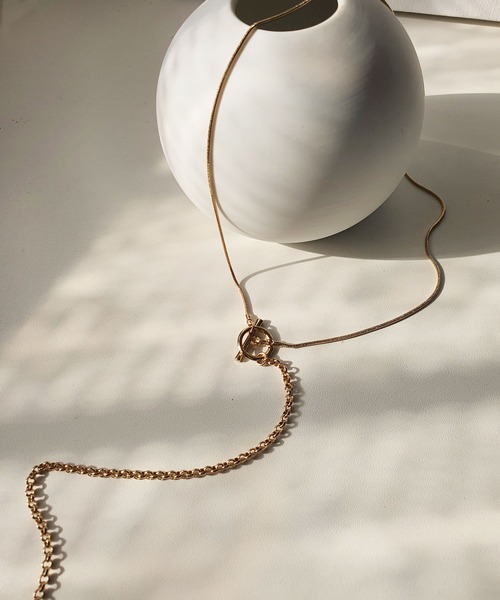 CEMONEMO(セモネモ)の「3way Yシェイプ コンビチェーン ロングネックレス(ネックレス・レディース・シルバー/ゴールド・FREE)」の19枚目の写真