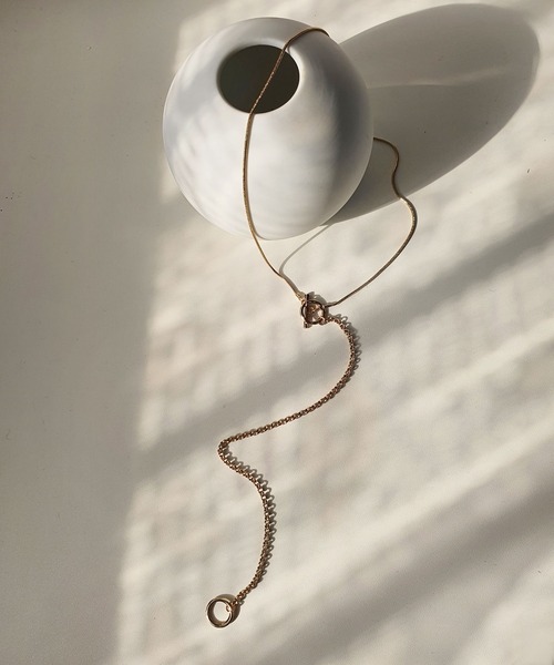 CEMONEMO(セモネモ)の「3way Yシェイプ コンビチェーン ロングネックレス(ネックレス・レディース・シルバー/ゴールド・FREE)」の21枚目の写真