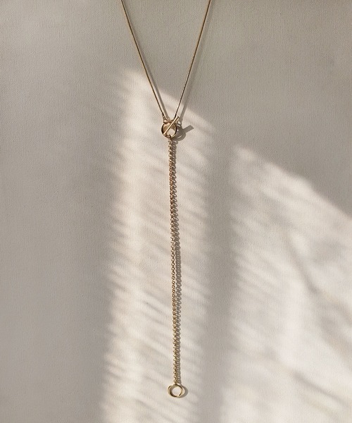 CEMONEMO(セモネモ)の「3way Yシェイプ コンビチェーン ロングネックレス(ネックレス・レディース・シルバー/ゴールド・FREE)」の22枚目の写真