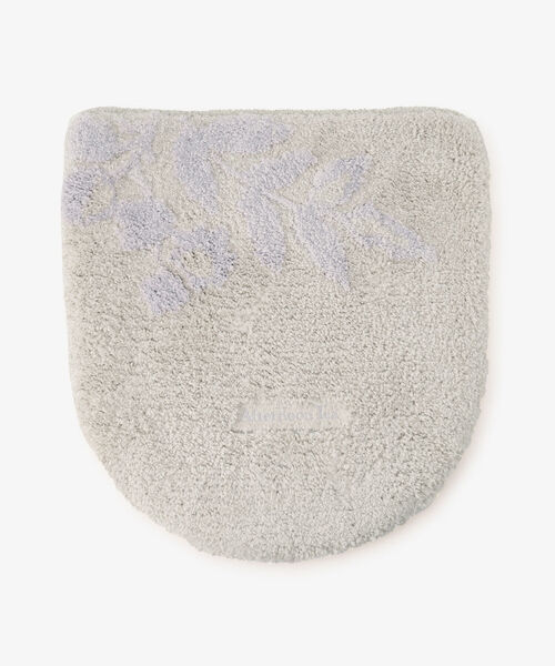 Afternoon Tea(アフタヌーンティー)の「フラワー柄トイレフタカバー(バス/トイレグッズ・レディース・ベージュ/グレー・ONE SIZE)」の1枚目の写真