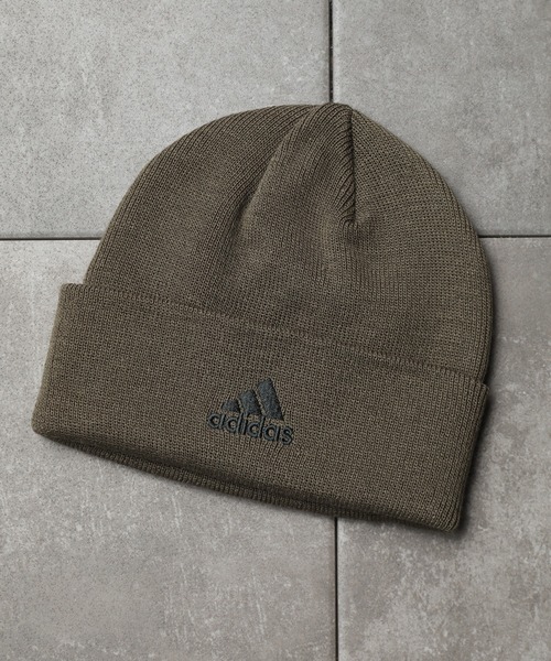 adidas（アディダス）の「【adidas/アディダス】ワンポイントロゴ アクリルニットワッチ（ニットキャップ/ビーニー・メンズ・ブラック/ベージュ/ネイビー/グレー/オリーブ・FREE）」の4枚目の写真