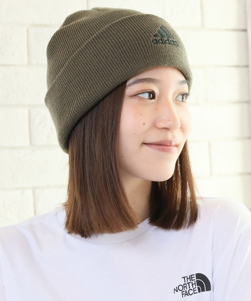 adidas（アディダス）の「【adidas/アディダス】ワンポイントロゴ アクリルニットワッチ（ニットキャップ/ビーニー・メンズ・ブラック/ベージュ/ネイビー/グレー/オリーブ・FREE）」の10枚目の写真