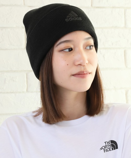 adidas（アディダス）の「【adidas/アディダス】ワンポイントロゴ アクリルニットワッチ（ニットキャップ/ビーニー・メンズ・ブラック/ベージュ/ネイビー/グレー/オリーブ・FREE）」の8枚目の写真