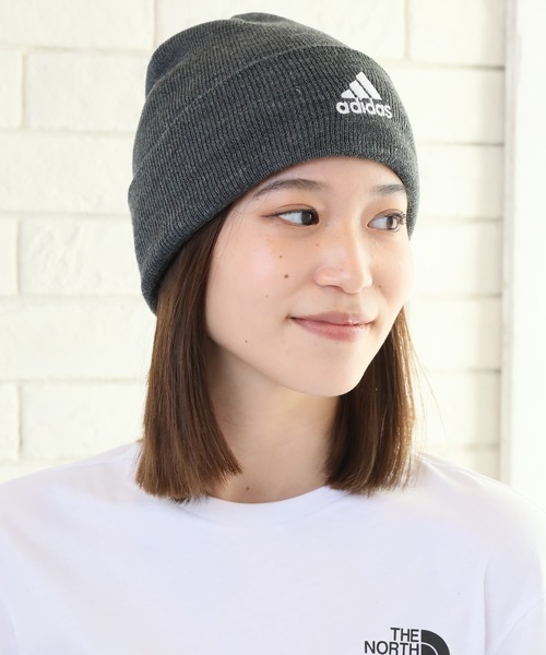 adidas（アディダス）の「【adidas/アディダス】ワンポイントロゴ アクリルニットワッチ（ニットキャップ/ビーニー・メンズ・ブラック/ベージュ/ネイビー/グレー/オリーブ・FREE）」の12枚目の写真