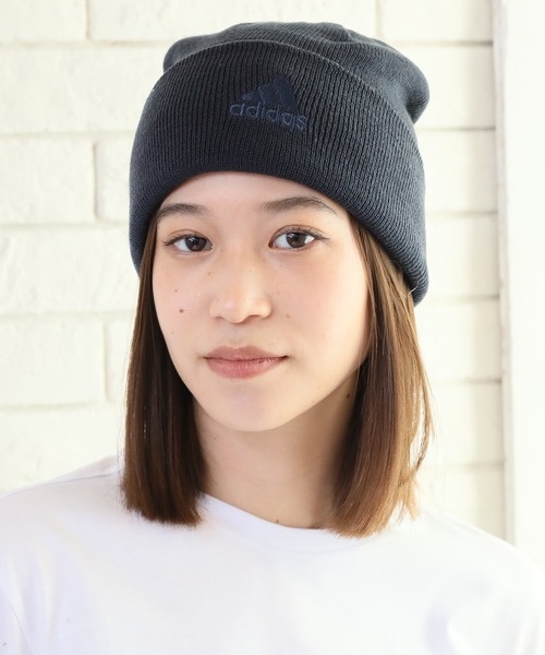 adidas（アディダス）の「【adidas/アディダス】ワンポイントロゴ アクリルニットワッチ（ニットキャップ/ビーニー・メンズ・ブラック/ベージュ/ネイビー/グレー/オリーブ・FREE）」の16枚目の写真