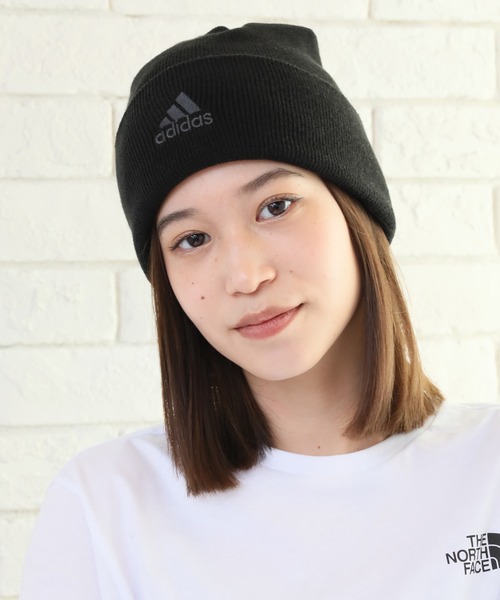 adidas（アディダス）の「【adidas/アディダス】ワンポイントロゴ アクリルニットワッチ（ニットキャップ/ビーニー・メンズ・ブラック/ベージュ/ネイビー/グレー/オリーブ・FREE）」の17枚目の写真