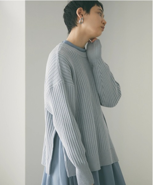 armonia（アルモニーア）の「armonia・柄編みニットプルオーバー＊（ニット/セーター・レディース・グレー/ブルー/ライトピンク/その他9・FREE）」の2枚目の写真