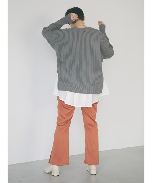 armonia（アルモニーア）の「armonia・柄編みニットプルオーバー＊（ニット/セーター・レディース・グレー/ブルー/ライトピンク/その他9・FREE）」の22枚目の写真