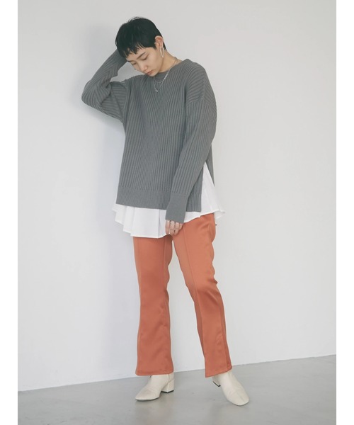 armonia（アルモニーア）の「armonia・柄編みニットプルオーバー＊（ニット/セーター・レディース・グレー/ブルー/ライトピンク/その他9・FREE）」の18枚目の写真