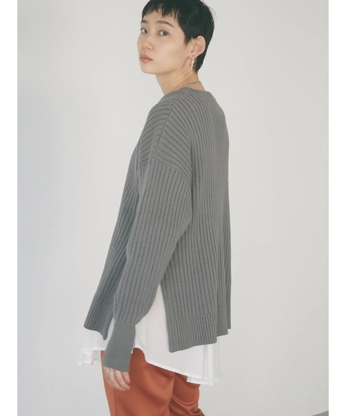 armonia（アルモニーア）の「armonia・柄編みニットプルオーバー＊（ニット/セーター・レディース・グレー/ブルー/ライトピンク/その他9・FREE）」の9枚目の写真