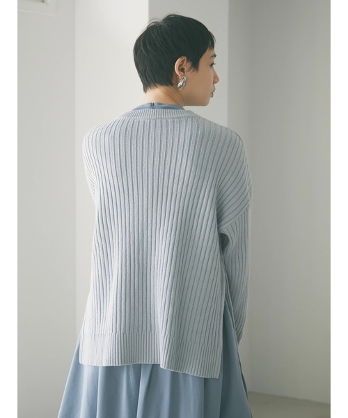 armonia（アルモニーア）の「armonia・柄編みニットプルオーバー＊（ニット/セーター・レディース・グレー/ブルー/ライトピンク/その他9・FREE）」の15枚目の写真