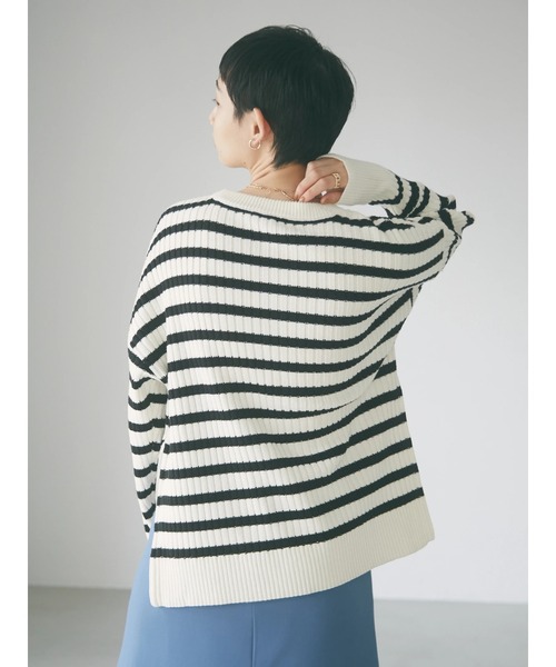 armonia（アルモニーア）の「armonia・柄編みニットプルオーバー＊（ニット/セーター・レディース・グレー/ブルー/ライトピンク/その他9・FREE）」の16枚目の写真