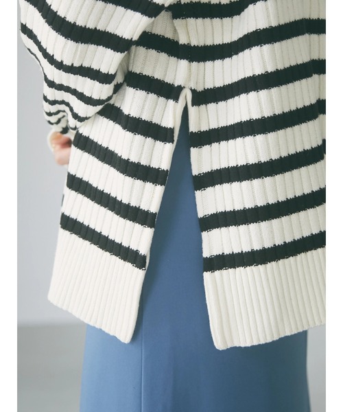 armonia（アルモニーア）の「armonia・柄編みニットプルオーバー＊（ニット/セーター・レディース・グレー/ブルー/ライトピンク/その他9・FREE）」の7枚目の写真