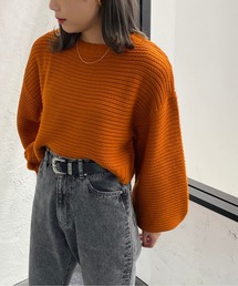 apres jour mignon | ガーター編みショートニット【ZOZOTOWN限定アイテム】(ニット/セーター)