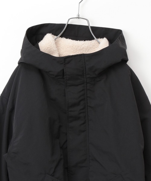 GLOBAL WORK(グローバルワーク)の「【AND YUA ANY】2SETモッズコート/215283(モッズコート・キッズ・カーキ/ブラック・150cm/160cm)」の6枚目の写真