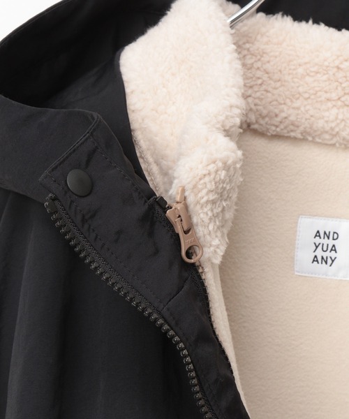 GLOBAL WORK(グローバルワーク)の「【AND YUA ANY】2SETモッズコート/215283(モッズコート・キッズ・カーキ/ブラック・150cm/160cm)」の9枚目の写真