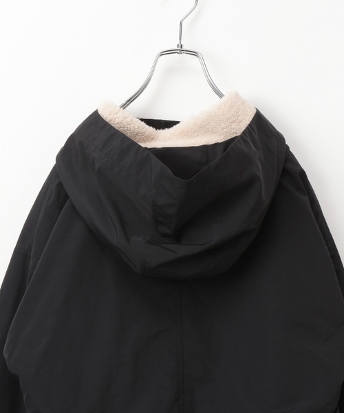 GLOBAL WORK(グローバルワーク)の「【AND YUA ANY】2SETモッズコート/215283(モッズコート・キッズ・カーキ/ブラック・150cm/160cm)」の12枚目の写真