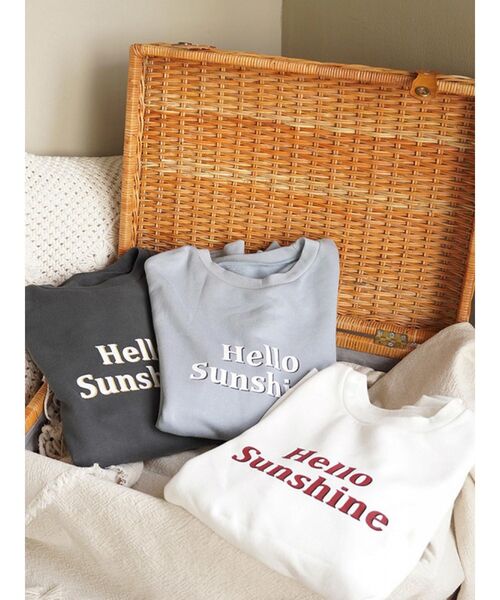 To the sea（トゥーザシー）の「Hello Sunshine スウェット（スウェット・レディース・ブラック/スカイブルー・FREE）」の17枚目の写真