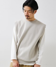 417 EDIFICE | 【カットソー+ニットの2点セット】ミラノリブ レイヤードベスト(ベスト)