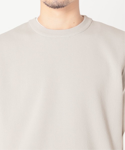 417 EDIFICE（フォーワンセブンエディフィス）の「【カットソー+ニットの2点セット】ミラノリブ レイヤードベスト（ベスト・メンズ・ネイビー/ホワイト・LARGE/MEDIUM）」の10枚目の写真