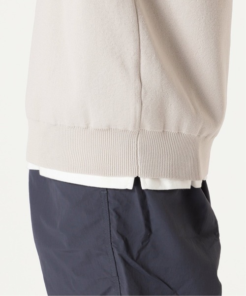 417 EDIFICE（フォーワンセブンエディフィス）の「【カットソー+ニットの2点セット】ミラノリブ レイヤードベスト（ベスト・メンズ・ネイビー/ホワイト・LARGE/MEDIUM）」の14枚目の写真