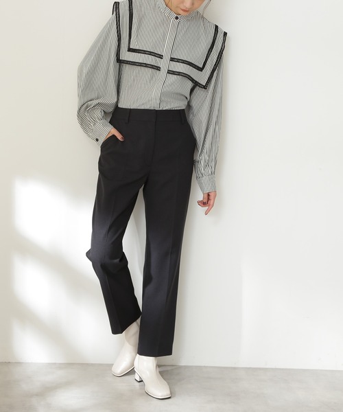 N.（N. Natural Beauty Basic）（エヌエヌナチュラルビューティーベーシック）の「【S Size Line】◆ツイルテーパードパンツ（その他パンツ・レディース・ネイビー/ピンク/グリーン/モカ・SMALL/MEDIUM）」の3枚目の写真