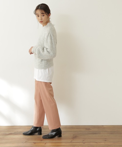 N.（N. Natural Beauty Basic）（エヌエヌナチュラルビューティーベーシック）の「【S Size Line】◆ツイルテーパードパンツ（その他パンツ・レディース・ネイビー/ピンク/グリーン/モカ・SMALL/MEDIUM）」の6枚目の写真