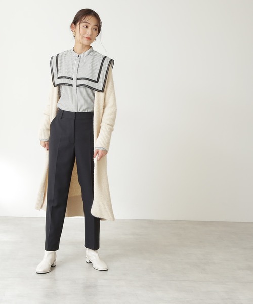 N.（N. Natural Beauty Basic）（エヌエヌナチュラルビューティーベーシック）の「【S Size Line】◆ツイルテーパードパンツ（その他パンツ・レディース・ネイビー/ピンク/グリーン/モカ・SMALL/MEDIUM）」の15枚目の写真