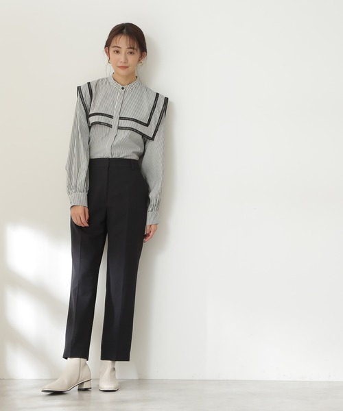 N.（N. Natural Beauty Basic）（エヌエヌナチュラルビューティーベーシック）の「【S Size Line】◆ツイルテーパードパンツ（その他パンツ・レディース・ネイビー/ピンク/グリーン/モカ・SMALL/MEDIUM）」の9枚目の写真