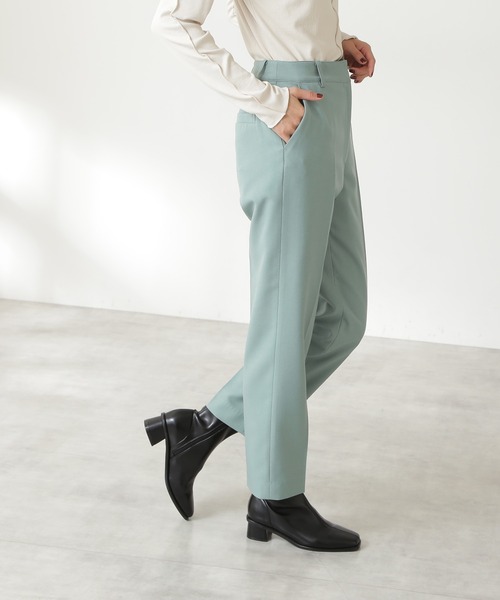 N.（N. Natural Beauty Basic）（エヌエヌナチュラルビューティーベーシック）の「【S Size Line】◆ツイルテーパードパンツ（その他パンツ・レディース・ネイビー/ピンク/グリーン/モカ・SMALL/MEDIUM）」の20枚目の写真