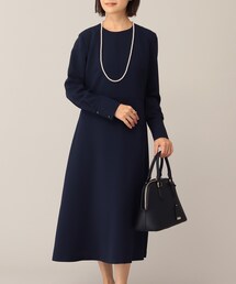 UNTITLED | ステラダブルジョーゼットワンピース【洗える】(ワンピース)