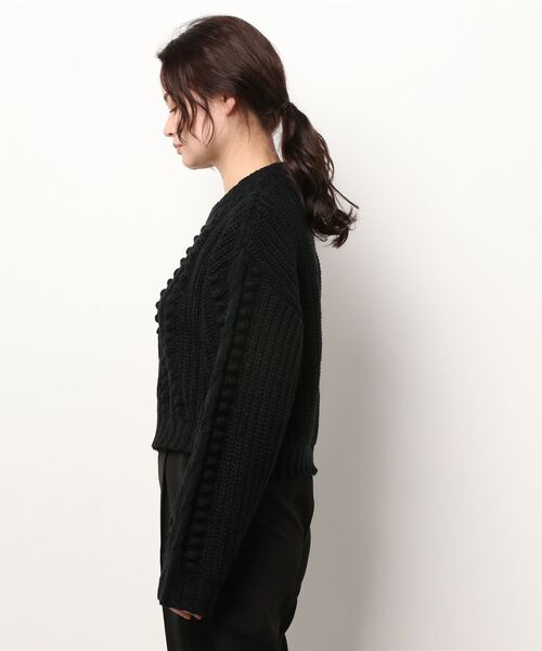 ENVYM（アンビー）の「ボールＣＡＢＬＥ ＫＮＩＴ（ニット/セーター・レディース・ホワイト/モカ/ブラック・FREE）」の20枚目の写真
