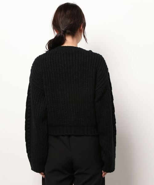 ENVYM（アンビー）の「ボールＣＡＢＬＥ ＫＮＩＴ（ニット/セーター・レディース・ホワイト/モカ/ブラック・FREE）」の21枚目の写真