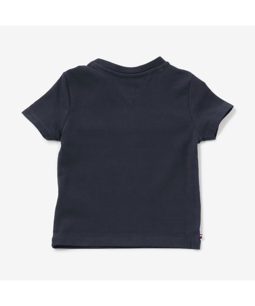 TOMMY HILFIGER（トミーヒルフィガー）の「BABY リブインサートショートスリーブTシャツ（Tシャツ/カットソー・キッズ・ホワイト/ネイビー/ピンク・80ｃｍ/90cm/75cm）」の5枚目の写真