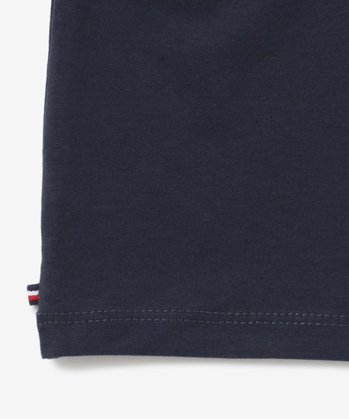 TOMMY HILFIGER（トミーヒルフィガー）の「BABY リブインサートショートスリーブTシャツ（Tシャツ/カットソー・キッズ・ホワイト/ネイビー/ピンク・80ｃｍ/90cm/75cm）」の10枚目の写真