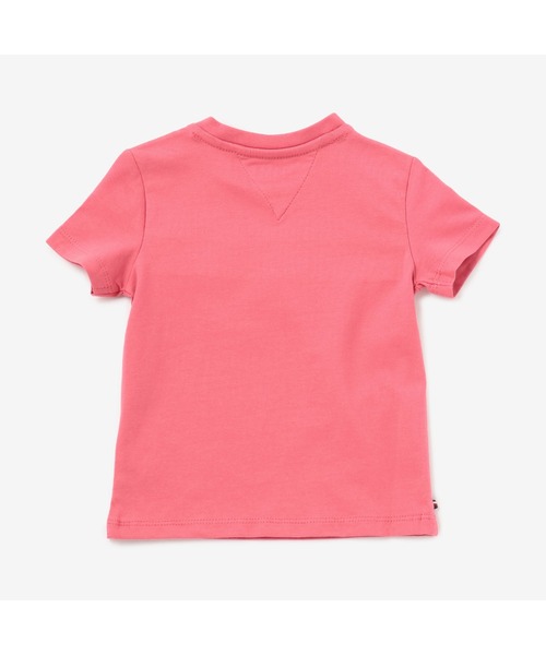 TOMMY HILFIGER（トミーヒルフィガー）の「BABY リブインサートショートスリーブTシャツ（Tシャツ/カットソー・キッズ・ホワイト/ネイビー/ピンク・80ｃｍ/90cm/75cm）」の6枚目の写真