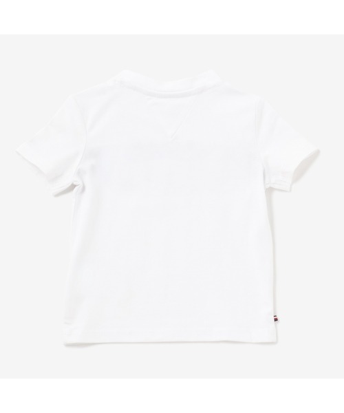 TOMMY HILFIGER（トミーヒルフィガー）の「BABY リブインサートショートスリーブTシャツ（Tシャツ/カットソー・キッズ・ホワイト/ネイビー/ピンク・80ｃｍ/90cm/75cm）」の4枚目の写真