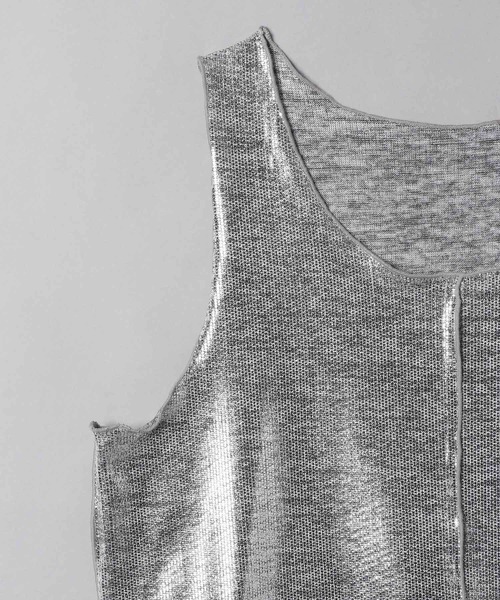 JEANASIS（ジーナシス）の「ハクプリントシャイニータンク/264568（タンクトップ・レディース・ブラック/シルバー/ゴールド・FREE）」の7枚目の写真